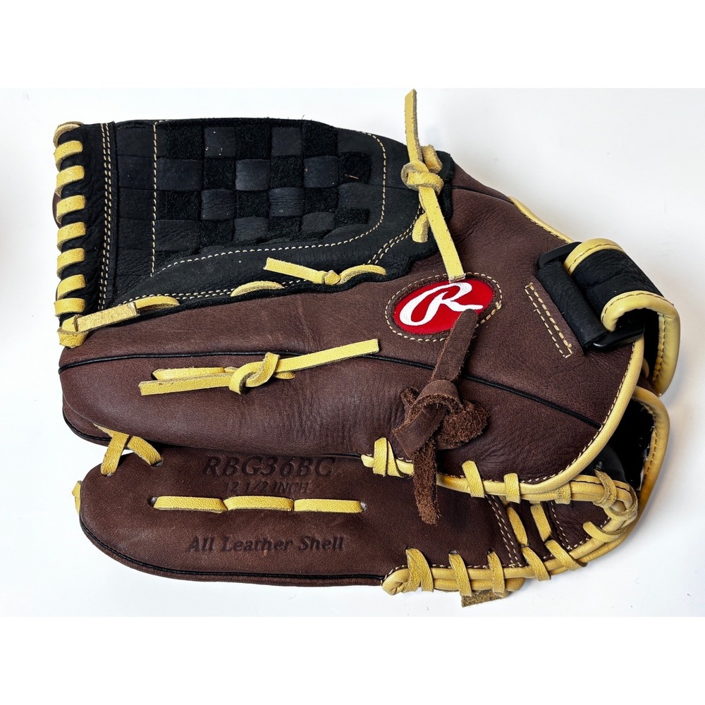 RAWLINGS BASEBALL GLOVE 12.5 ZeroShock Brown Black Leather